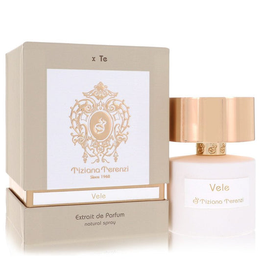 Vele Perfume bottle by Tiziana Terenzi — floral woody fragrance with lemon, grapefruit, jasmine, rose, wild blue thistle, vetiver and musk