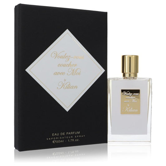 By Kilian Voulez-Vous Coucher Avec Moi Eau de Parfum — oriental white floral unisex fragrance with neroli, tuberose, ylang ylang, gardenia, sandalwood and vanilla in iconic snake clutch packaging
