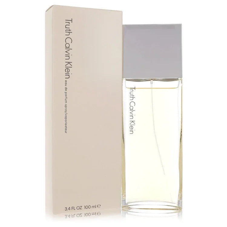 Calvin Klein Truth perfume bottle and packaging on a white background