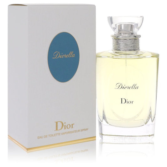 Dior Diorella perfume bottle and packaging on a white background