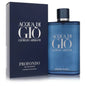 Acqua di Gio Profondo Eau de Parfum for men, blue bottle and box, designer cologne