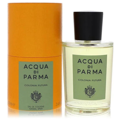 Acqua Di Parma Colonia Futura Cologne signature luxury glass flacon displaying its premium green label layout and clean boundaries against a solid backdrop