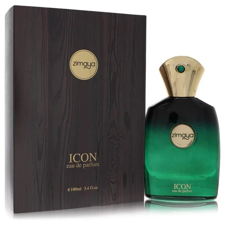 Afnan Zimaya Icon 3.4 oz Eau De Parfum Spray emerald green bottle