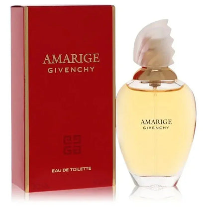 Amarige Perfume bottle by Givenchy — floral oriental fragrance with violet, mimosa, orange blossom, gardenia, jasmine, sandalwood, musk and amber