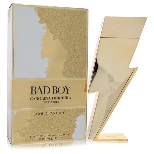 Bad Boy Gold Fantasy CologneEau De Toilette SprayBy Carolina Herrera for Men3.4 oz Eau De Toilette Spray