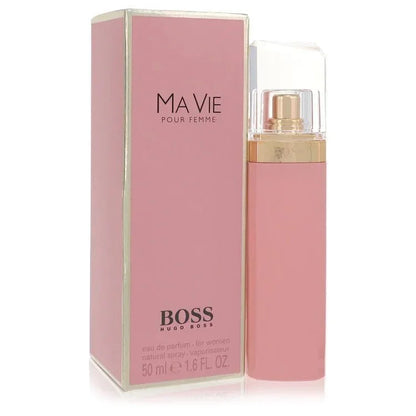 Pink Ma Vie pour Femme eau de parfum spray bottle and box for women, 50ml size