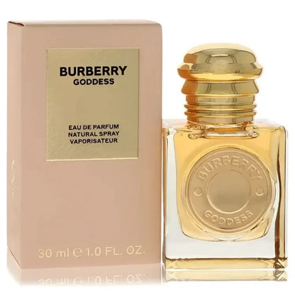 Burberry Goddess Perfume bottle — gourmand women's fragrance with vanilla, lavender, cacao, ginger, vanilla caviar, and vanilla absolute
