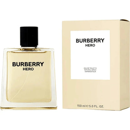 Burberry Hero eau de toilette spray bottle and box, 150ml designer fragrance for men.