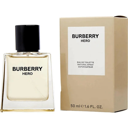 Burberry Hero eau de toilette spray bottle and box, 50ml designer fragrance