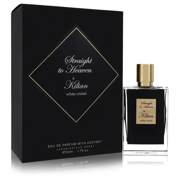 Kilian Straight To Heaven White Cristal perfume bottle for men — Luxurious woody spicy oriental fragrance with rum, cardamom, cinnamon, jasmine, sandalwood, patchouli, and vetiver notes