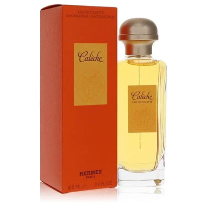 Hermès Calèche Perfume bottle — classic floral aldehyde women’s fragrance with aldehydes, bergamot, neroli, rose, jasmine, iris, ylang-ylang, oakmoss, sandalwood, vetiver, amber, musk, and cedar