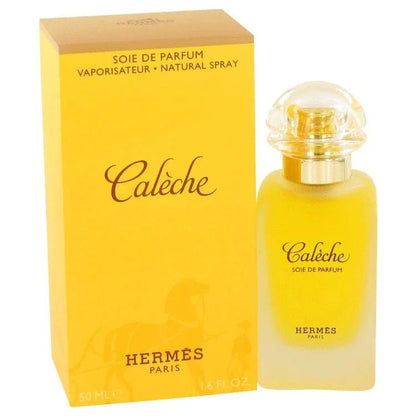 Hermès Calèche Perfume bottle — classic floral aldehyde women’s fragrance with aldehydes, bergamot, neroli, rose, jasmine, iris, ylang-ylang, oakmoss, sandalwood, vetiver, amber, musk, and cedar