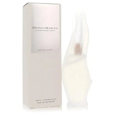 Cashmere Mist Perfume by Donna Karan bottle — Floral Woody women fragrance with bergamot, lily of the valley, Moroccan jasmine, musk, and cashmere wood