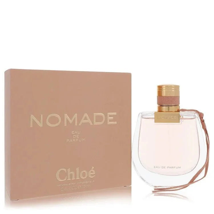 Chloe Nomade Eau de Parfum bottle with Mirabelle plum, freesia, rose, oakmoss, patchouli and sandalwood