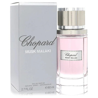Chopard Musk Malaki perfume bottle and box with pale pink fragrance, 80ml Eau de Parfum