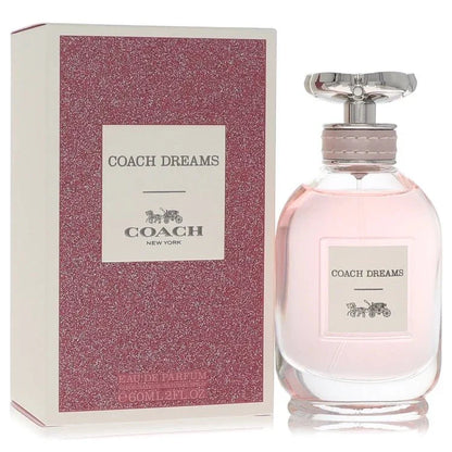 Coach Dreams Eau de Parfum spray bottle and glittery pink box, 60ml women’s fragrance