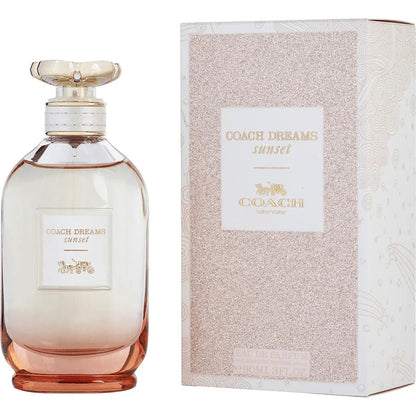 Coach Dreams Sunset Eau de Parfum spray with glittery pink box, 90ml perfume bottle