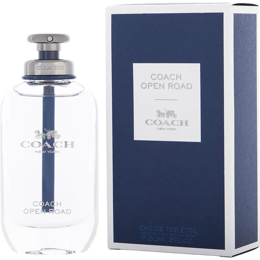 Coach Open Road Eau de Toilette spray bottle and box, 60ml fragrance for men