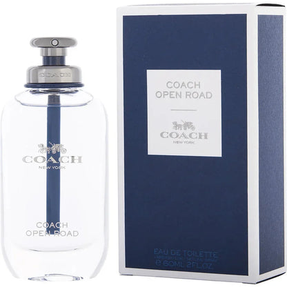 Coach Open Road Eau de Toilette spray bottle and box, 60ml fragrance for men