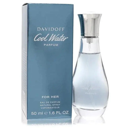 Davidoff Cool Water Parfum for Her 50ml bottle and box, women's fragrance.