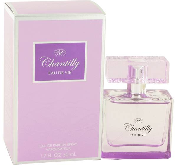 Dana Chantilly Eau de Vie Eau de Toilette bottle - Women's floral aldehydic classic fragrance with bergamot, neroli, rose, carnation, jasmine, vanilla, sandalwood, and musk