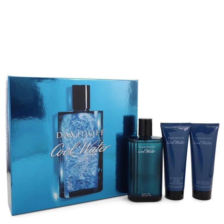 Gift Set - 4.2 oz Eau De Toilette Spray + 2.5 oz After Shave Balm + 2.5 oz Shower GelDavidoff Cool Water CologneBy Davidoff for MenGuilty Fragrance