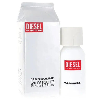 Diesel Plus Plus Cologne bottle — Woody Aromatic men fragrance with bergamot, lemon, mandarin, carrot, violet, and sandalwood