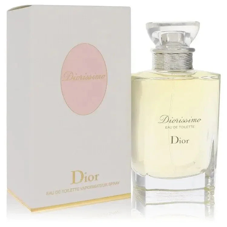 Christian Dior Diorissimo Perfume bottle — Fresh Botanical Floral women's fragrance with green leaves, lily of the valley, and civet notes