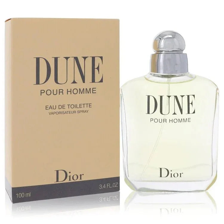 Dune Pour Homme by Christian Dior Cologne bottle — Woody Green Aromatic men's fragrance with fig leaf, basil, cedar, and vanilla notes