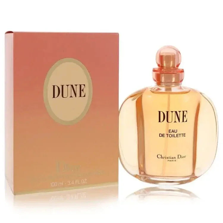 Christian Dior Dune Perfume bottle — Oriental Woody Amber women's fragrance with rosewood, mandarin, lily, amber, and sandalwood notes