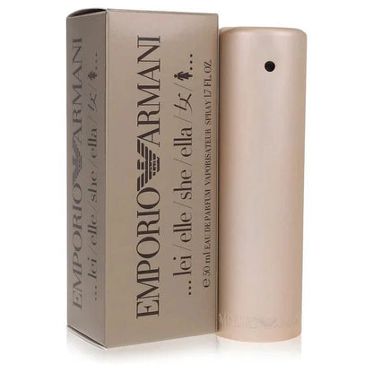 Emporio Armani Eau de Parfum spray with beige bottle and matching box, 50ml size