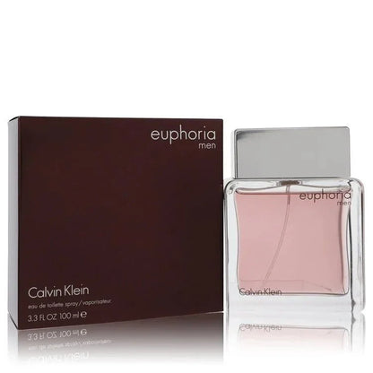 Calvin Klein Euphoria Cologne for Men bottle — Woody Aromatic Spicy men's fragrance with ginger, pepper, black basil, and suede notes