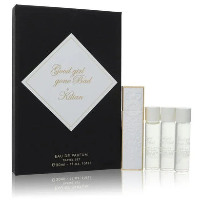 4 x 0.25 oz 4 x 0.25 oz Travel Spray includes 1 White Travel Spray with 4 RefillsGood Girl Gone Bad Extreme PerfumeBy Kilian for WomenGuilty Fragrance