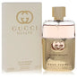 Gucci Guilty Pour Femme Eau de Parfum spray bottle and box, gold and pink packaging, 50ml