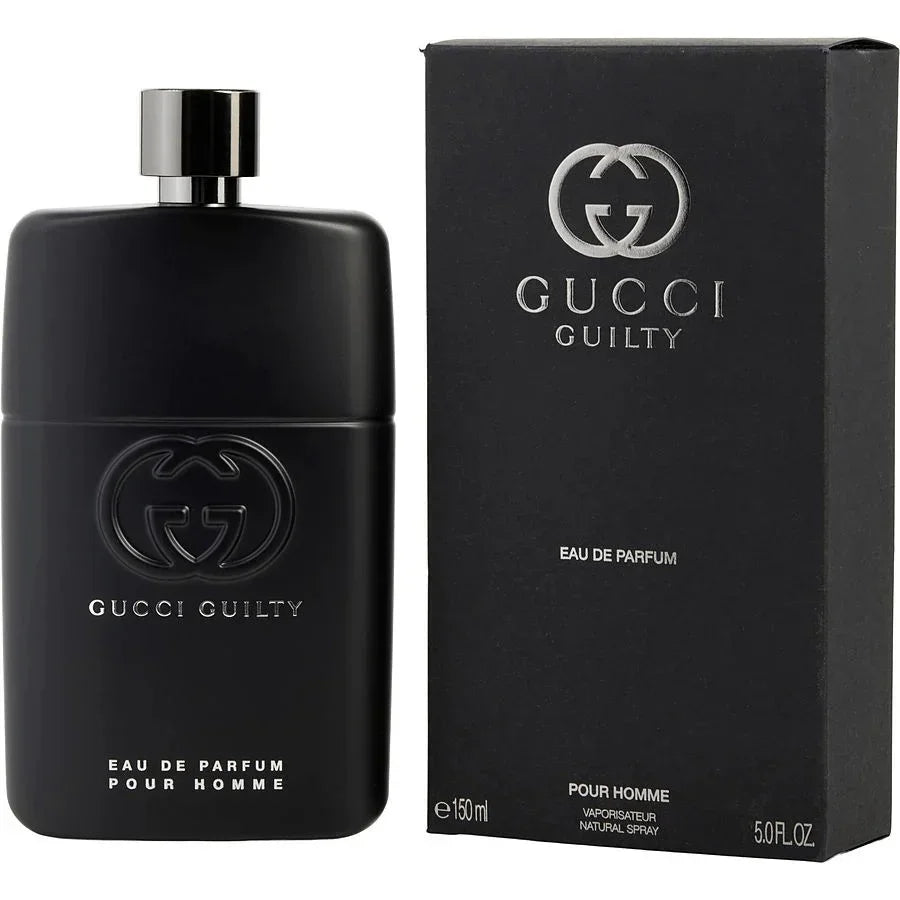 Gucci Guilty Pour Homme Eau de Parfum bottle and box, men's fragrance, 150ml