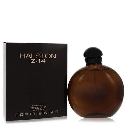 Halston Z-14 by Halston Cologne bottle — Woody Aromatic men fragrance with cypress, basil, cinnamon, patchouli, and leather
