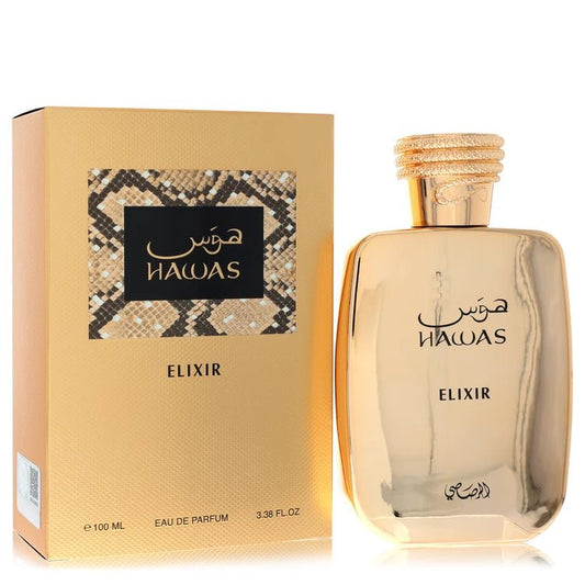 3.4 oz Eau De Parfum Spray (Unisex)Hawas Elixir CologneBy Rasasi for Men and WomenGuilty Fragrance