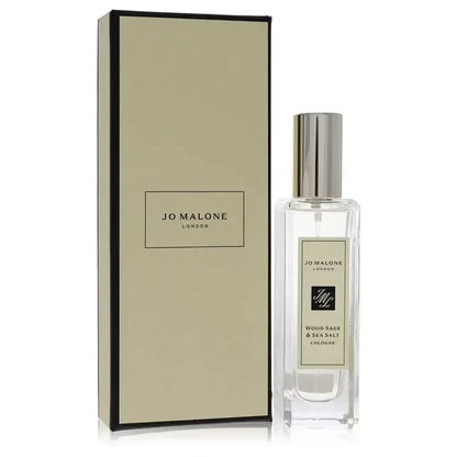 Jo Malone Wood Sage & Sea Salt Cologne bottle — fresh woody unisex fragrance with ambrette seeds, sea salt, and sage