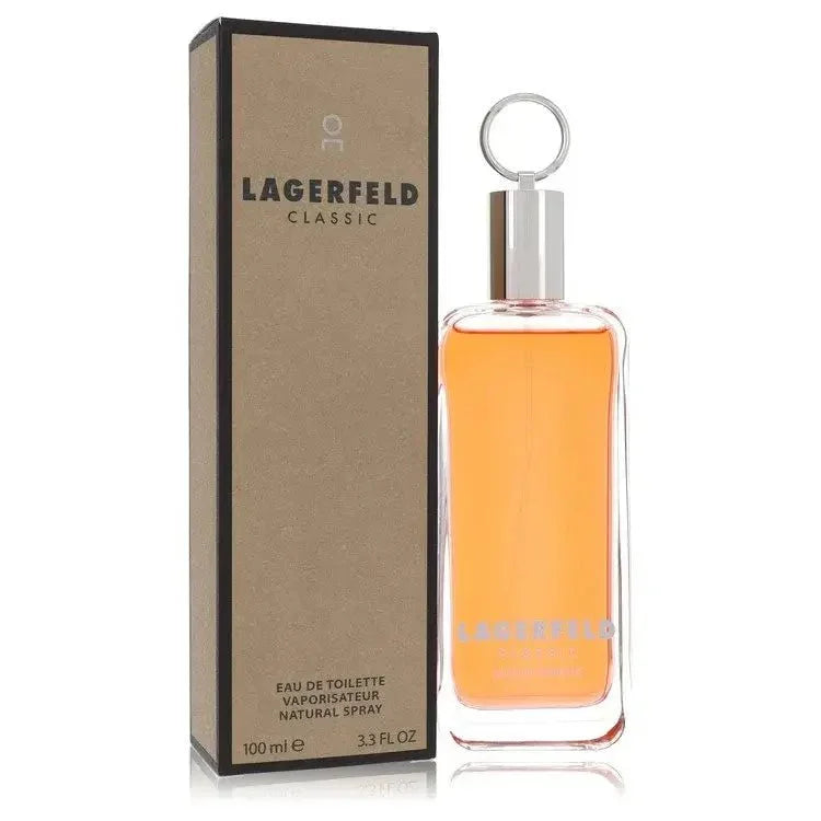 Lagerfeld Classic eau de toilette spray for men, 100ml bottle and box, designer fragrance