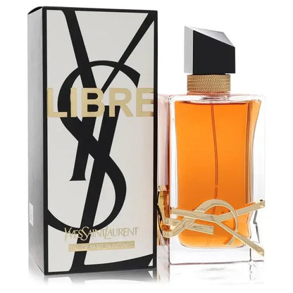 Yves Saint Laurent Libre perfume bottle and packaging on a white background