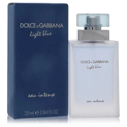 Dolce & Gabbana Light Blue Eau Intense perfume spray with blue box, 25ml