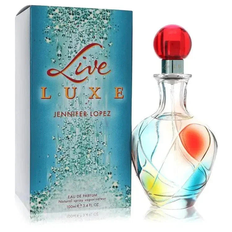 Jennifer Lopez Live Luxe Perfume bottle - fruity floral fragrance with melon, peach, pear and pink freesia
