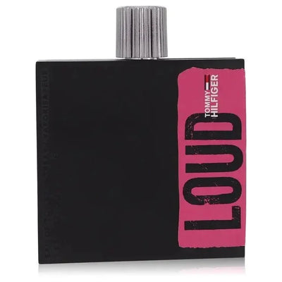 Tommy Hilfiger Loud for Her Eau de Toilette in pink record-shaped bottle — fruity floral fragrance with lychee, rose and patchouli
