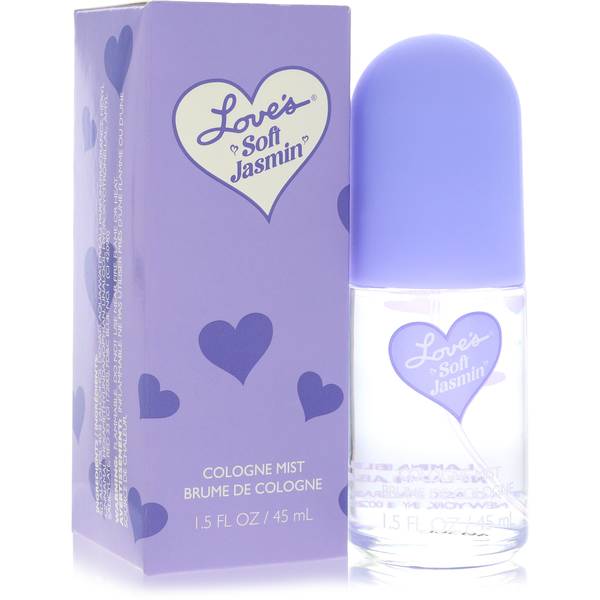 Love's Soft Jasmin Perfume by Dana bottle - floral musk cologne mist with jasmine, rose, muguet, green violet and orange flower
