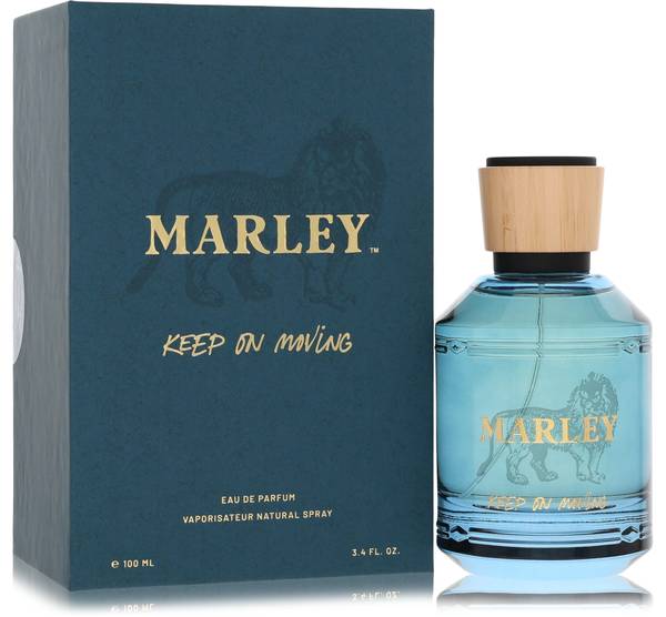 Marley Keep On Moving Eau de Toilette bottle - Men's citrus woody fresh fragrance with lemon, bergamot, geranium, cedarwood, musk, and amber