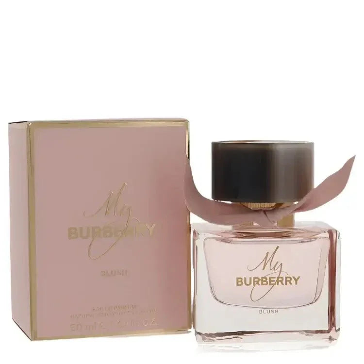 My Burberry Blush perfume bottle — Fresh floral fruity fragrance with pomegranate, rose petals, apple, and jasmine notes