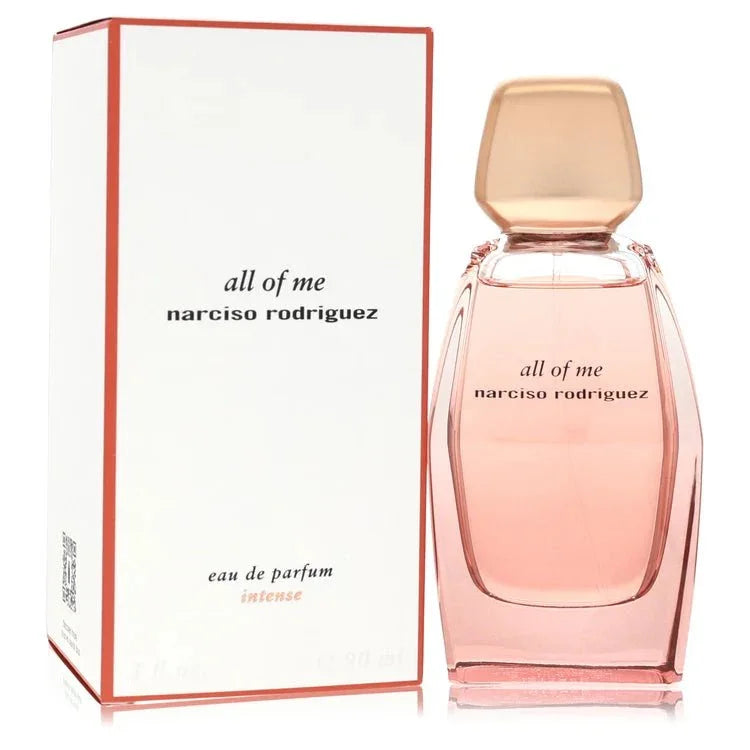 Narciso Rodriguez All of Me Intense Perfume bottle — Floral Oriental women's fragrance with bergamot, pink pepper, jasmine, ylang-ylang, and vanilla notes