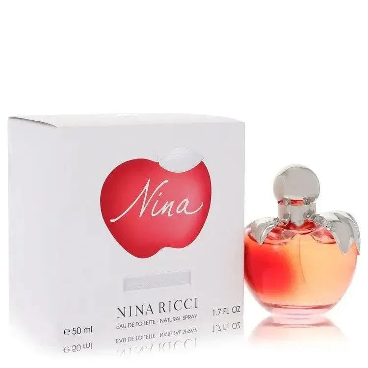 Nina by Nina Ricci perfume bottle red apple fruity floral fragrance