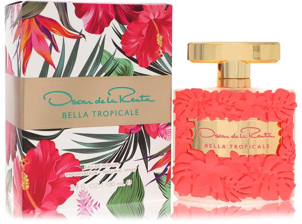 Oscar de la Renta Bella Tropicale Perfume bottle - women's tropical floral fruity fragrance with pineapple, coconut water, ylang-ylang and sea notes
