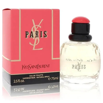 Paris perfume 75ml bottle and pink box, eau de toilette spray for women